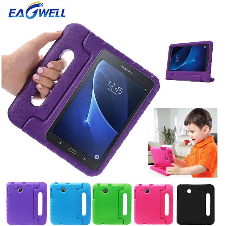 Детский противоударный чехол для samsung Galaxy Tab A, 7,0 дюймов, T280, T285, SM-T280, EVA Foam, защитный чехол для планшета, чехол с ручкой и подставкой