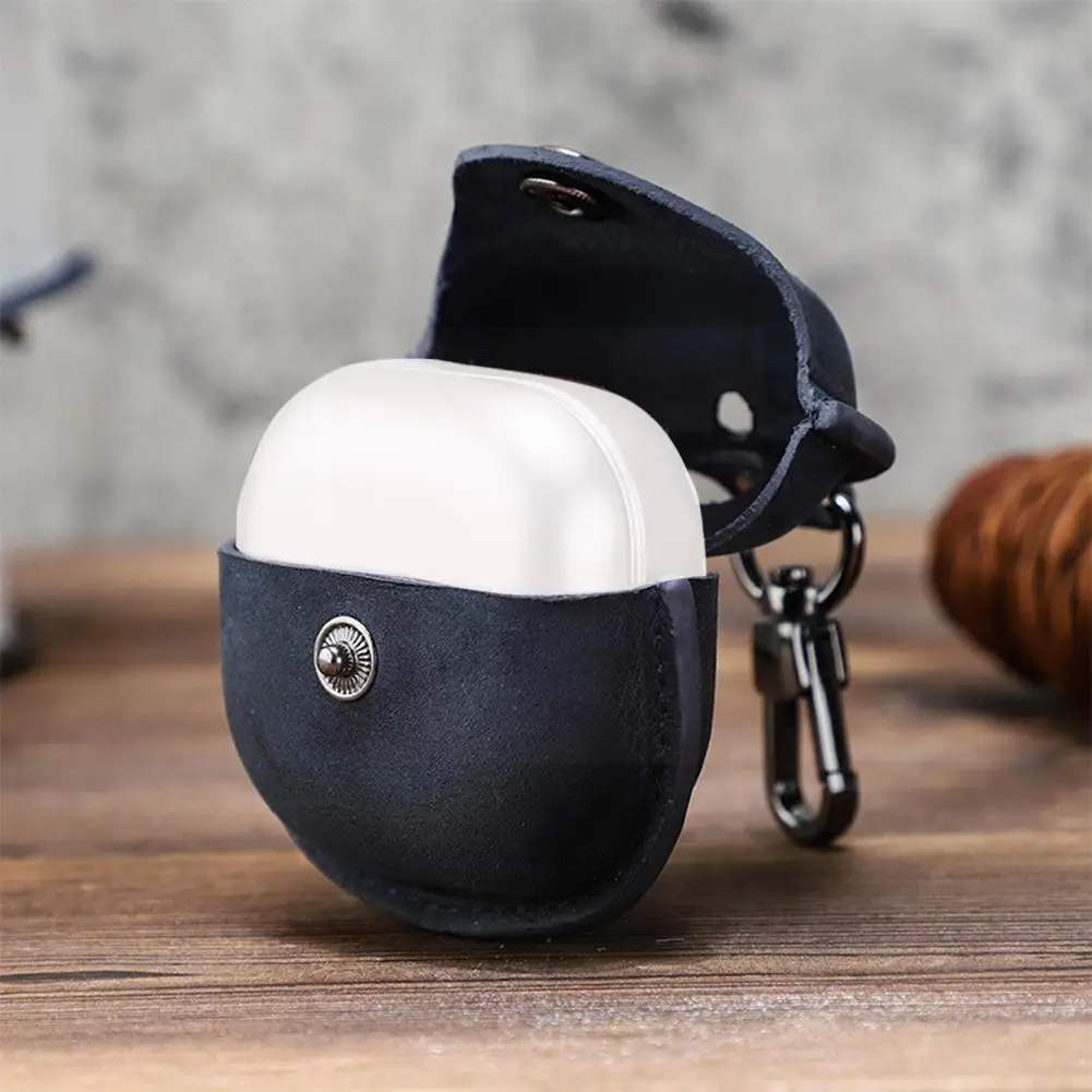 

New Retro Leather Earphone Case For Samsung Galaxy Earphone Case Buds Hook Live Color Case Headset Protective Accessories B1X1