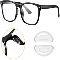 adhesive eye glasses nose pads d shape anti slip soft silicone nose pads glasses nose pad for glasses sunglasses 1572mm