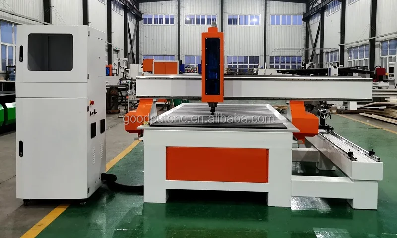 

cnc wood engraving router machine with 4 axis rotary device