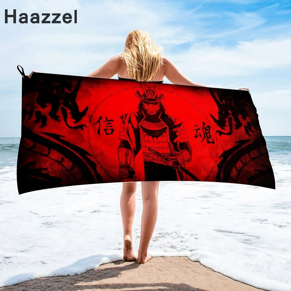 Японское банное полотенце из микрофибры самурая пляжное женская шелковая
