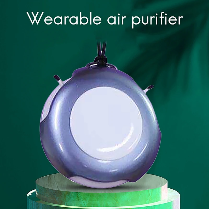 

2 Pcs Personal Wearable Mini Portable Neck Hanging Air Purifier Negative Ion Generator