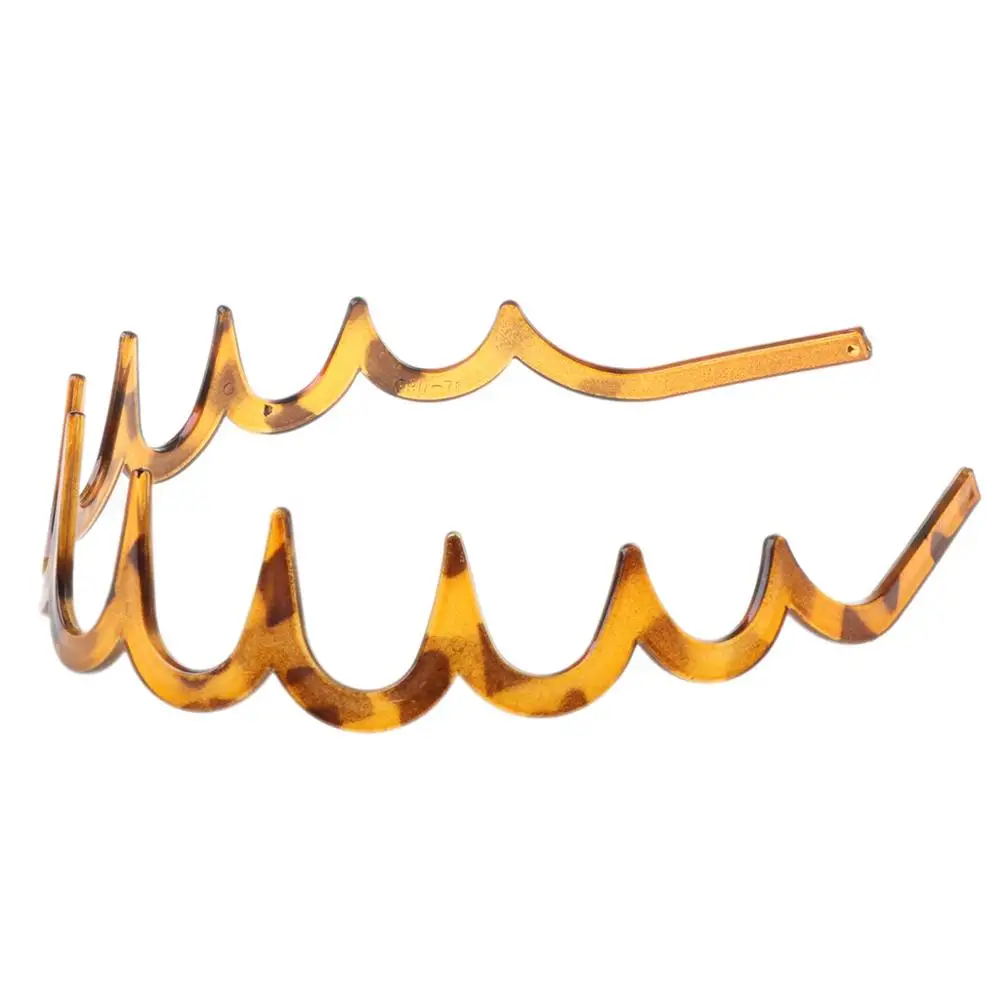 Women Girls Zig-Zag Shark Long Tooth Headband Plastic Resin Non-Slip Wave Comb Hair Hoop Headwear DIY Headpiece |
