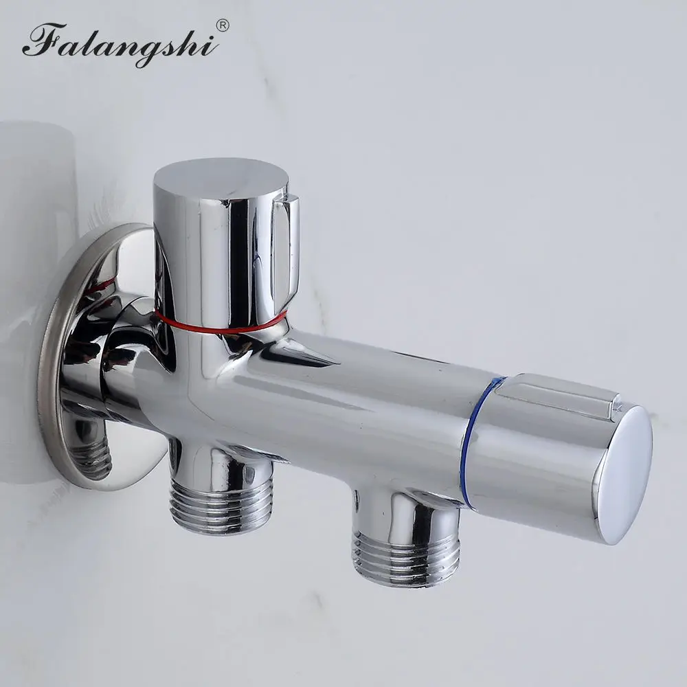 G1/2 дюйма аксессуары для ванной комнаты двойной выходной кран контроль туалетный