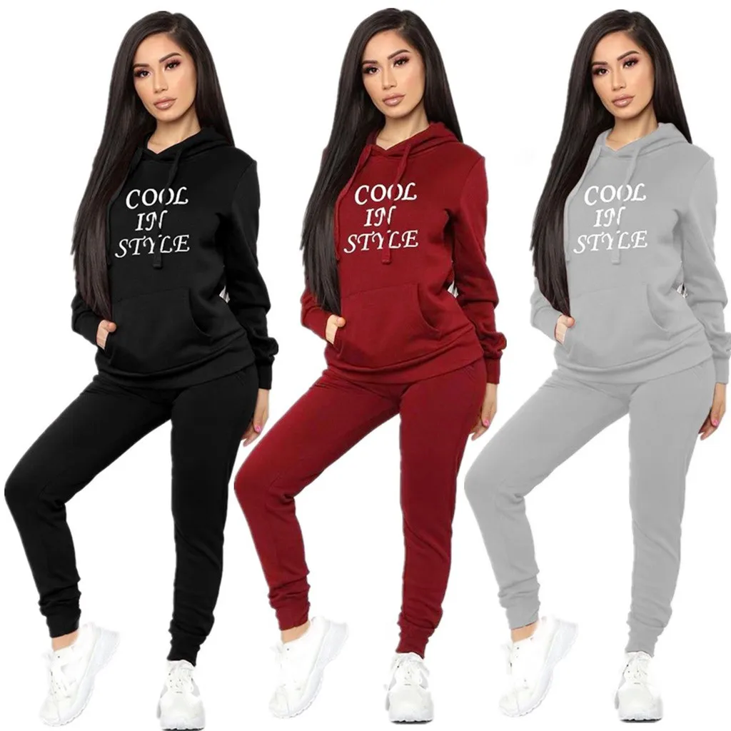 Спортивные костюмы для женщин комплект из двух предметов топ и брюки Женский