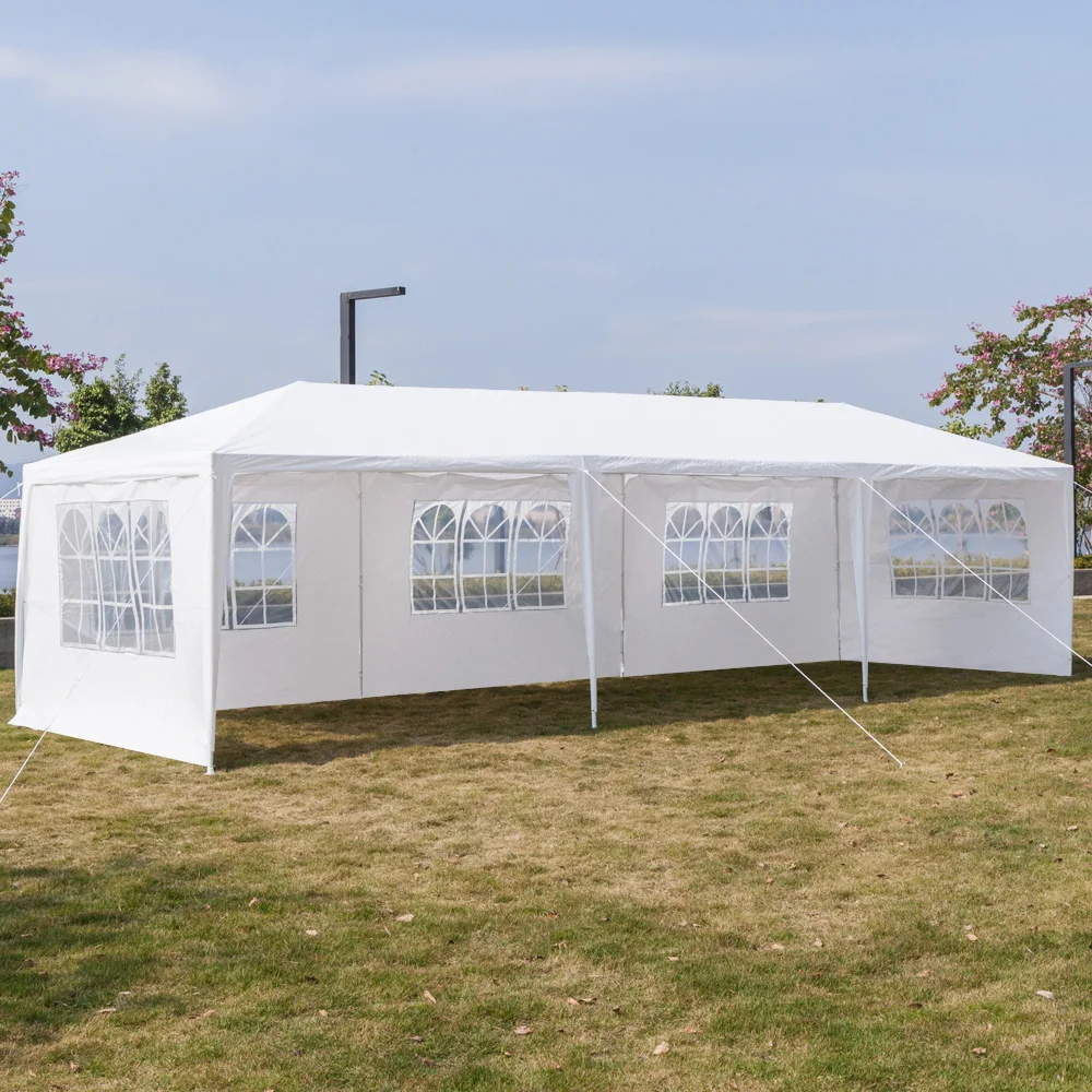 売る 屋外用スパイラルチューブ付き防水テント,3x9m,5サイドテント,ガゼボ,ヘビーデューティー,イベント倉庫
