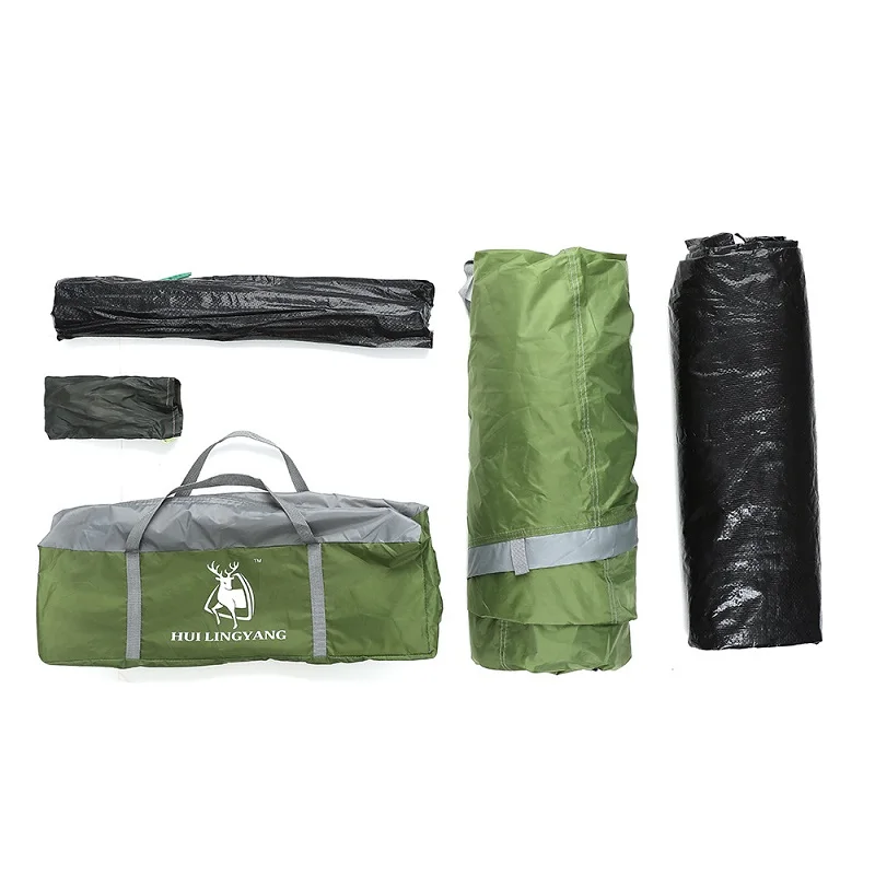 Verkauf Außen 3-4 Person Camping Zelt Doppel Schicht Ein Zimmer Einer Halle Wasserdichte Picknick Strand Zelt Für Camping Wandern Bergsteigen