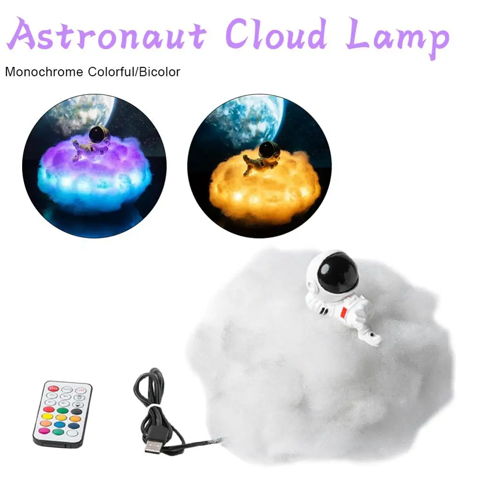 

Hot 12 Colorful Clouds Night Light USB Rechargeable Led Colorful Nebula Cloud Lamp Atmospher Bedroom Beside Color Change Lamp