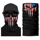 Шарф-труба с 3D карателем, полумаска-бандана, бандана для езды на велосипеде, спортивная повязка на голову, Балаклава, шея, гетры, Лыжная маска, защита для лица, Мужская Балаклава