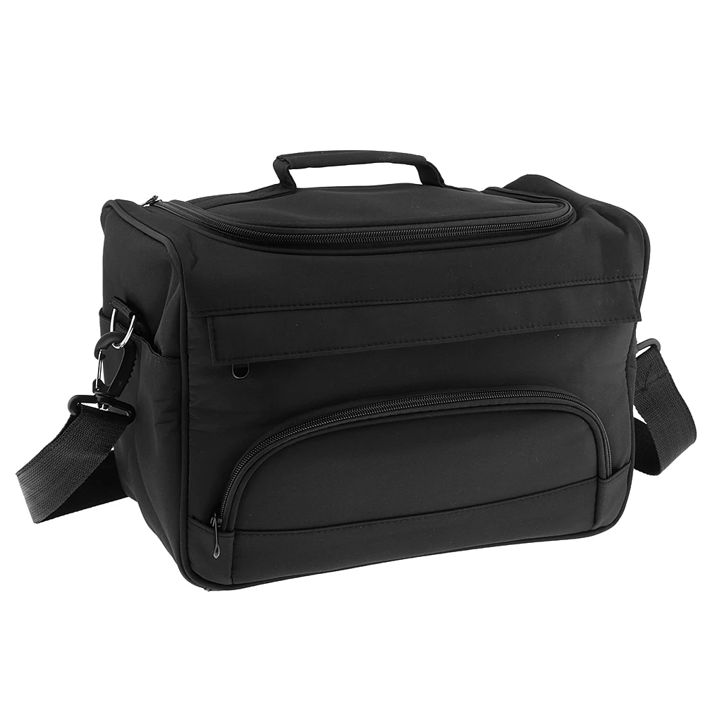 

Hairdressing Tools Bag, Salon Barber Handbag Portable Scissors Comb Holder Case, Durable Travel Luggage Pouch (Black Color)