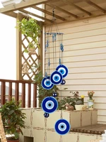 turkish wind chimes blue turkey evil eye amulet protection wall hanging home garden decoration blessing gift lucky pendant hot