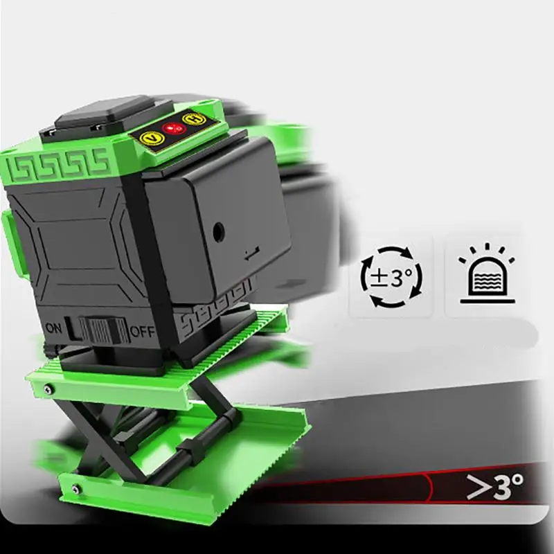 

Green Light Laser Level Automatic Leveling Laser Level 8/12/16 Line Horizontal Vertical Measure Meter Outdoor Laser Meter