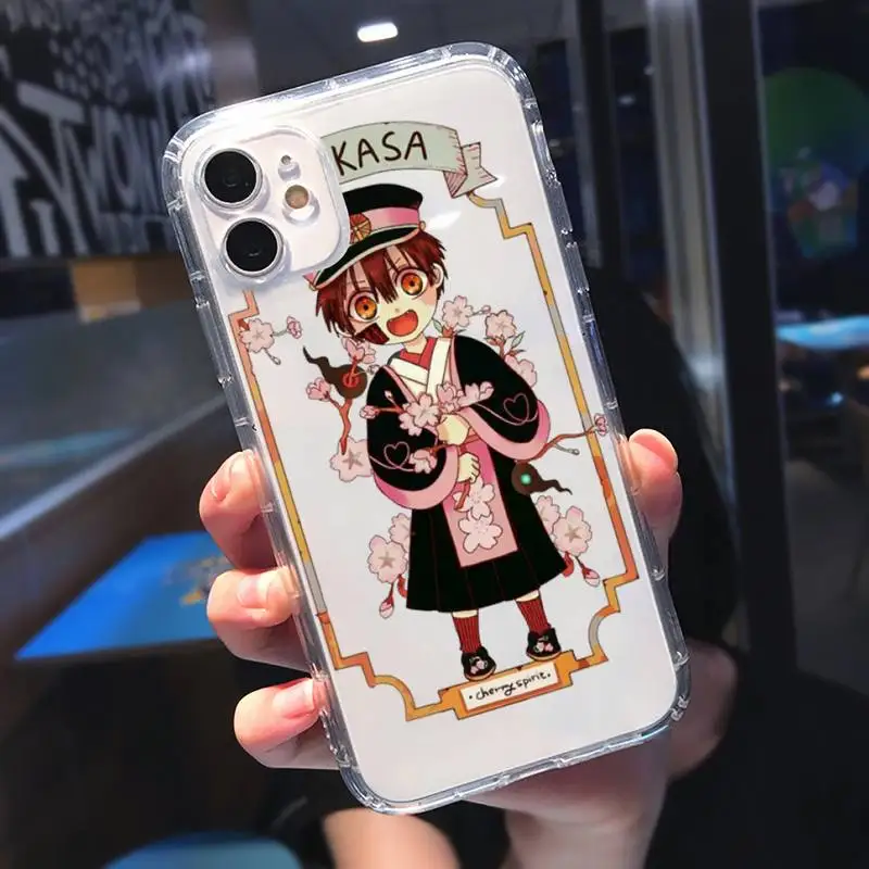 

Toilet Bound Hanako Kun Phone Case Transparent for iPhone 11 12 mini pro XS MAX 8 7 6 6S Plus X 5S SE 2020 XR