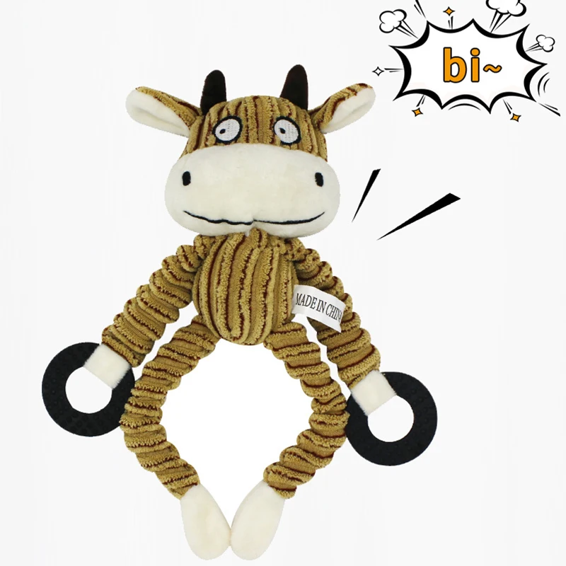 

Игрушки для домашних животных в форме Животных, Игрушки для маленьких и больших искусств, игрушка для щенка, пищащая Интерактивная жеватель...