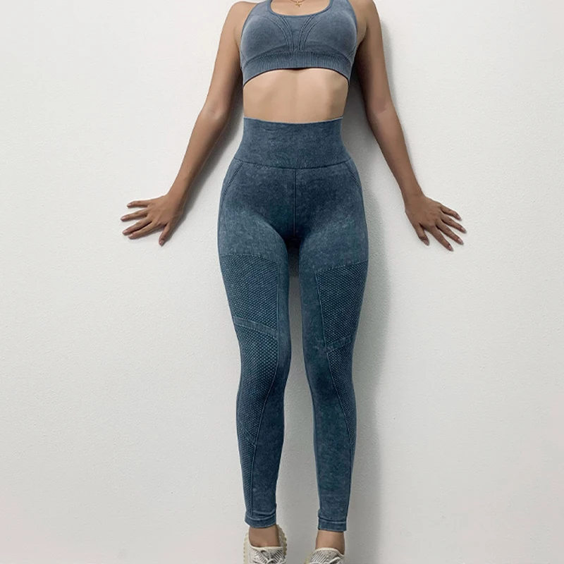 

Backless Yoga Bras Sets Seamless Fitness Sports Suits Workout Yoga Leggings Suits Gym Sports Sets Running Suits Active Wear