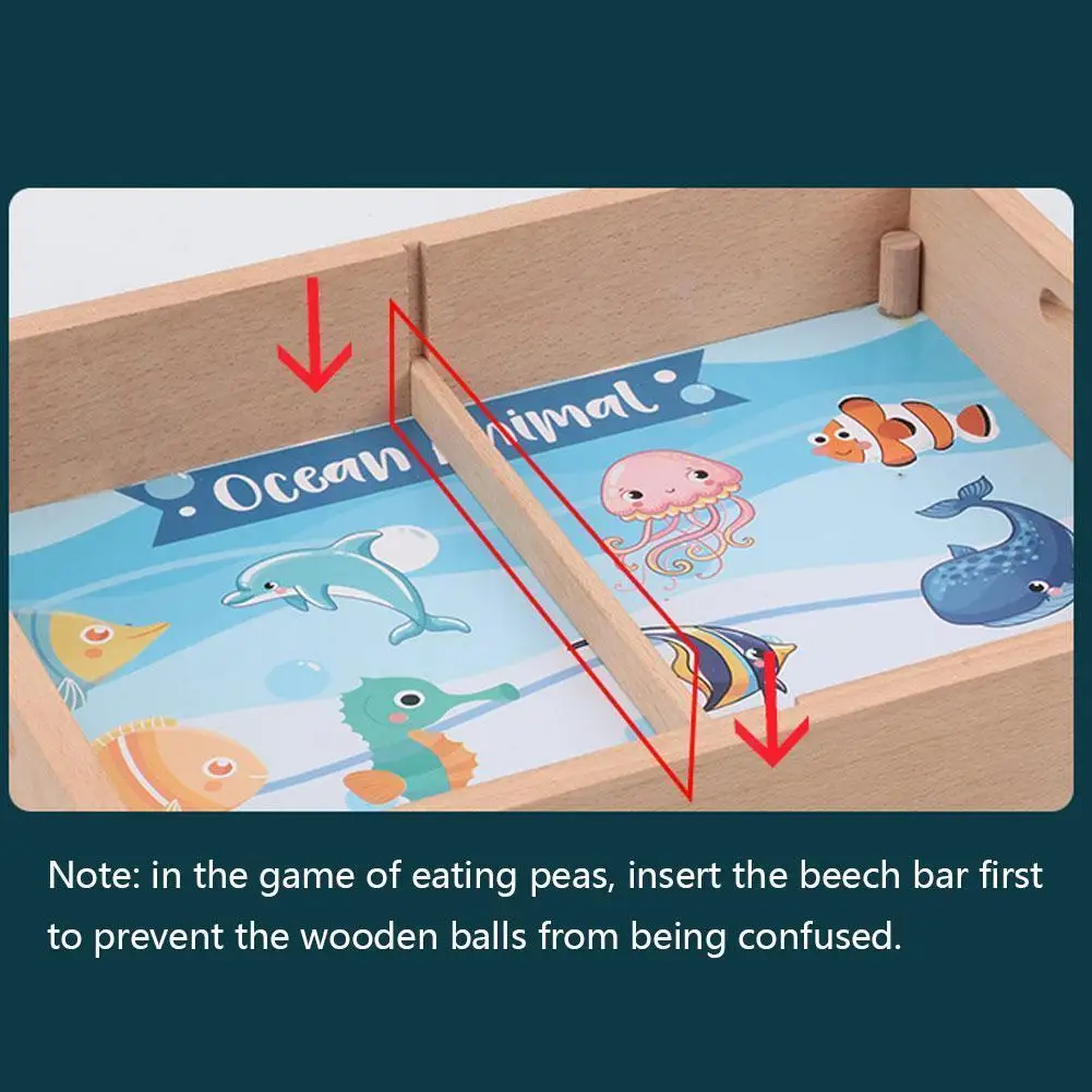 

Деревянные игрушки Монтессори четырехв-1 в горошек, 1 комплект, магнитные рыболовные игрушки для детей, обучающая тренировочная концентраци...