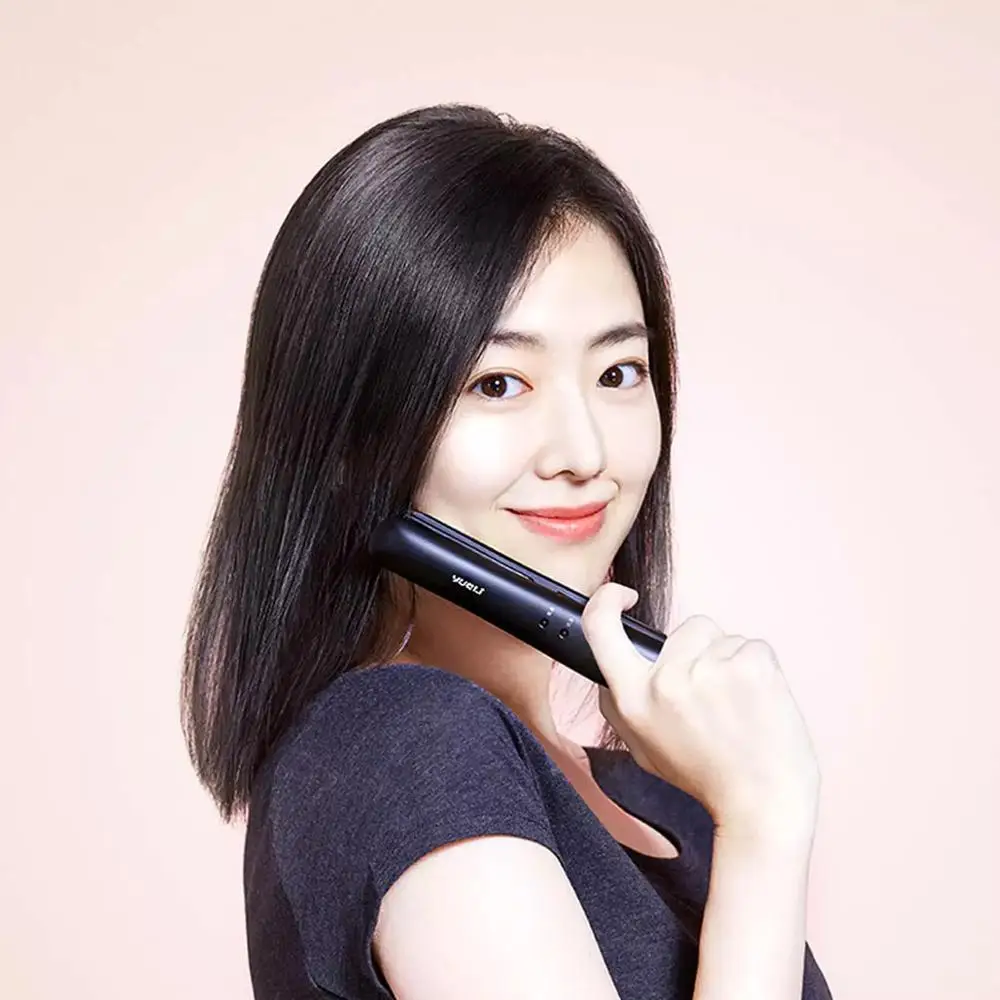 

Yueli Wireless Mini Hair Straightener comb Portable LED Indicator for Traveling 2500mAh Battery As A Power Bank