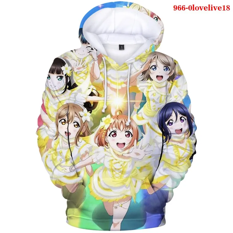 

Anime Love Live! Cosplay Costume Unisex Hoodie Sweatshirt Hooded Women Men Long Sleeve Hooded Hoody Daily Casual Coat Jacket