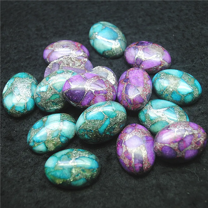 

4PCS Nature Imperial Jasper Stone Cabochons Size 18X25MM Loose Beads Cabs No Hole DIY Jewelry Accessories Wholesale Free Ships