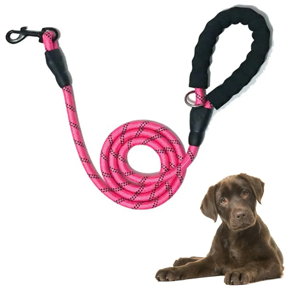Светоотражающий длинный поводок для собак собака Альпинизм канат капроновый