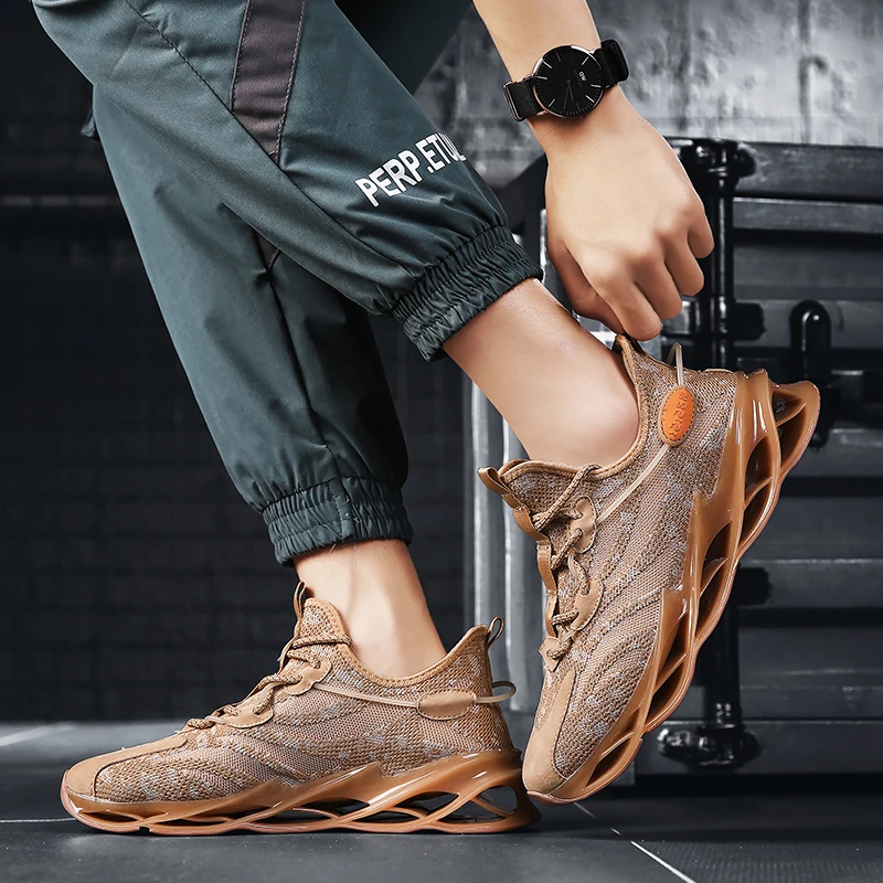 

Spring and Summer Men's Mesh Breathable Sports Shoes Blade Comfortable Non-slip Gym Exercise Sports Shoes Men's Jogging Shoes