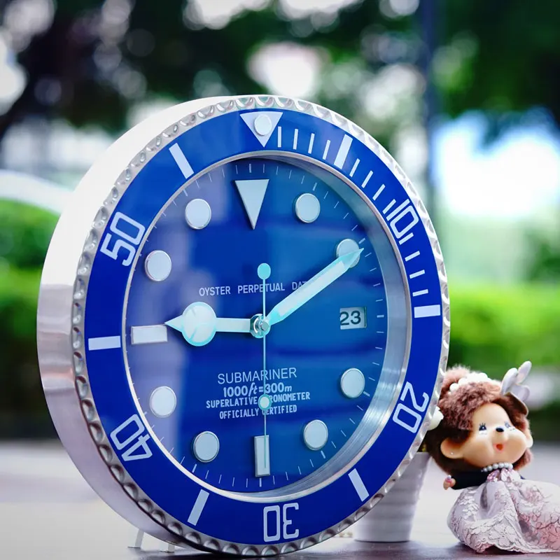 Luxury Brand Design Metal Art Watch Clock Luminous Function Top Quality Home Decor Wall Clocks with Corresponding LOGO | Дом и сад