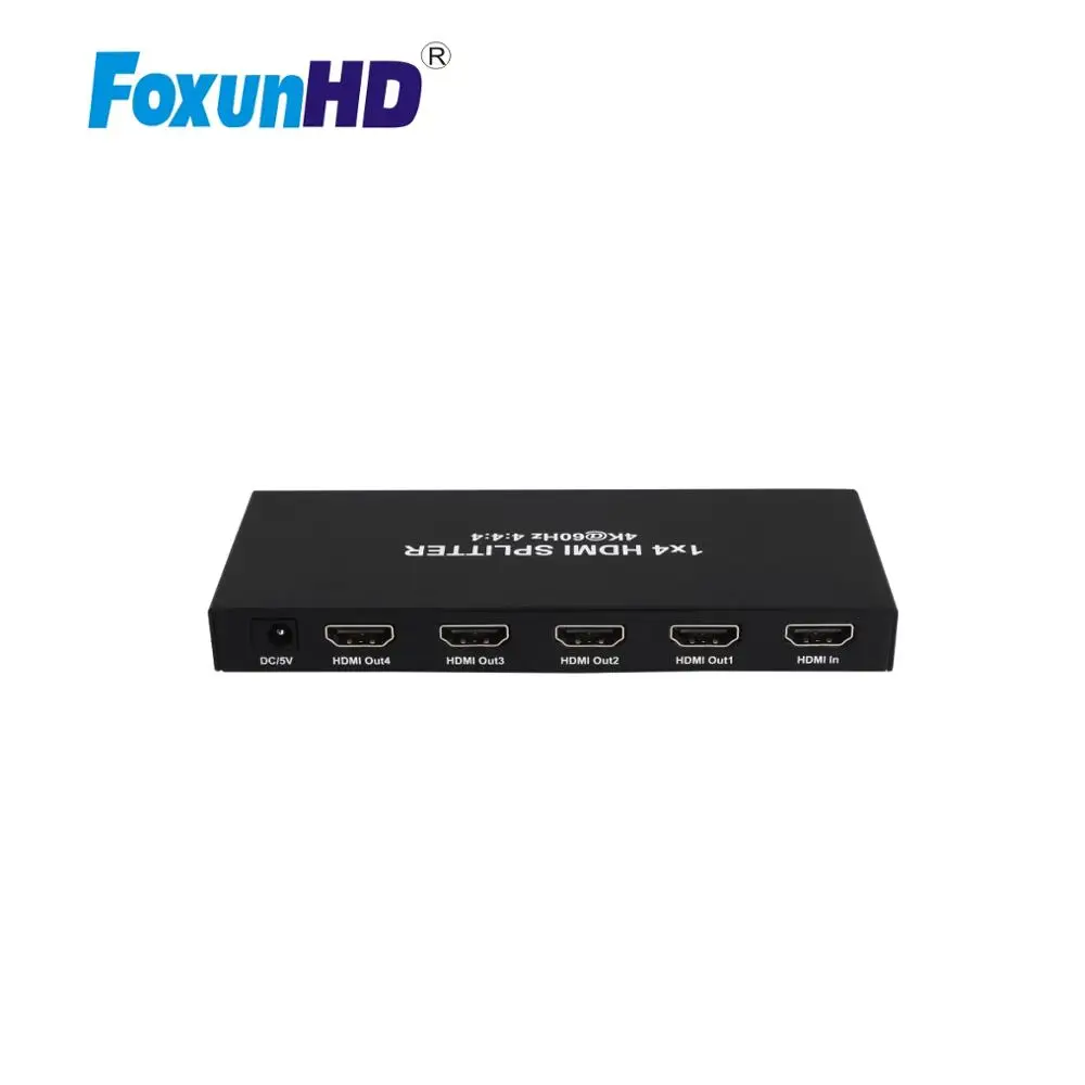 1 в 4 выхода HDMI сплиттер Foxun с EDID/HDCP2.2 SP06S 4k @ 60 Гц HDR 1X4 | Электроника