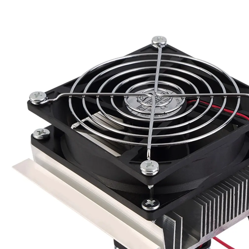 

60W Thermoelectric Peltier Cooler Refrigeration Semiconductor Cooling System Kit Cooler Fan Finished Set Computer Components