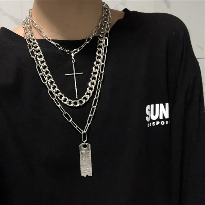 Модное многослойное ожерелье подвеска с линейкой в стиле ретро холодное модное