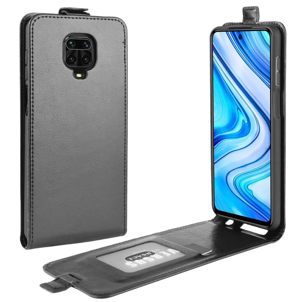 Чехол для Xiaomi Redmi note 9 Вертикальный флип-чехол из искусственной кожи мягкая задняя