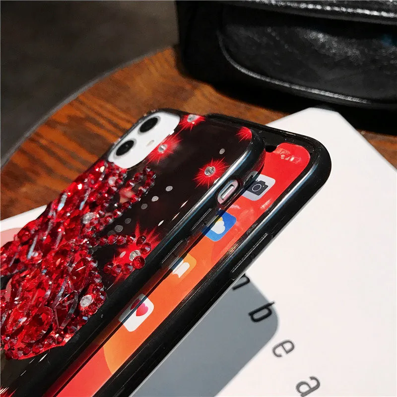 Роскошный Блестящий 3D чехол ручной работы с бабочкой и стразами для iphone 11 6 7 8 Plus XS