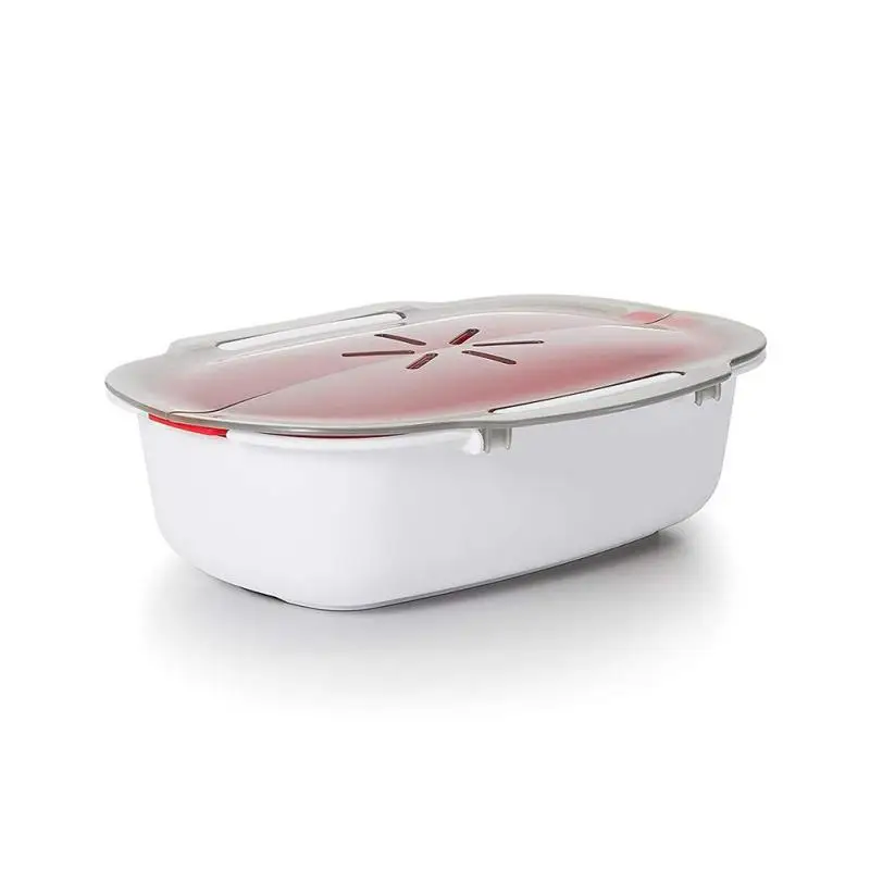 

Microwave Steamer Basket Safe Non-toxic Fish Food Microwave Oven Steamer Steaming Dish Kitchen Tool Food Grade Kitchen Utensils