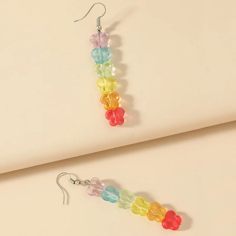 

Simple Colorful Stars Drop Earrings for Women Resin Butterfly Star Pendant Drop Earring Girl Party Birthday Jewelry Gift