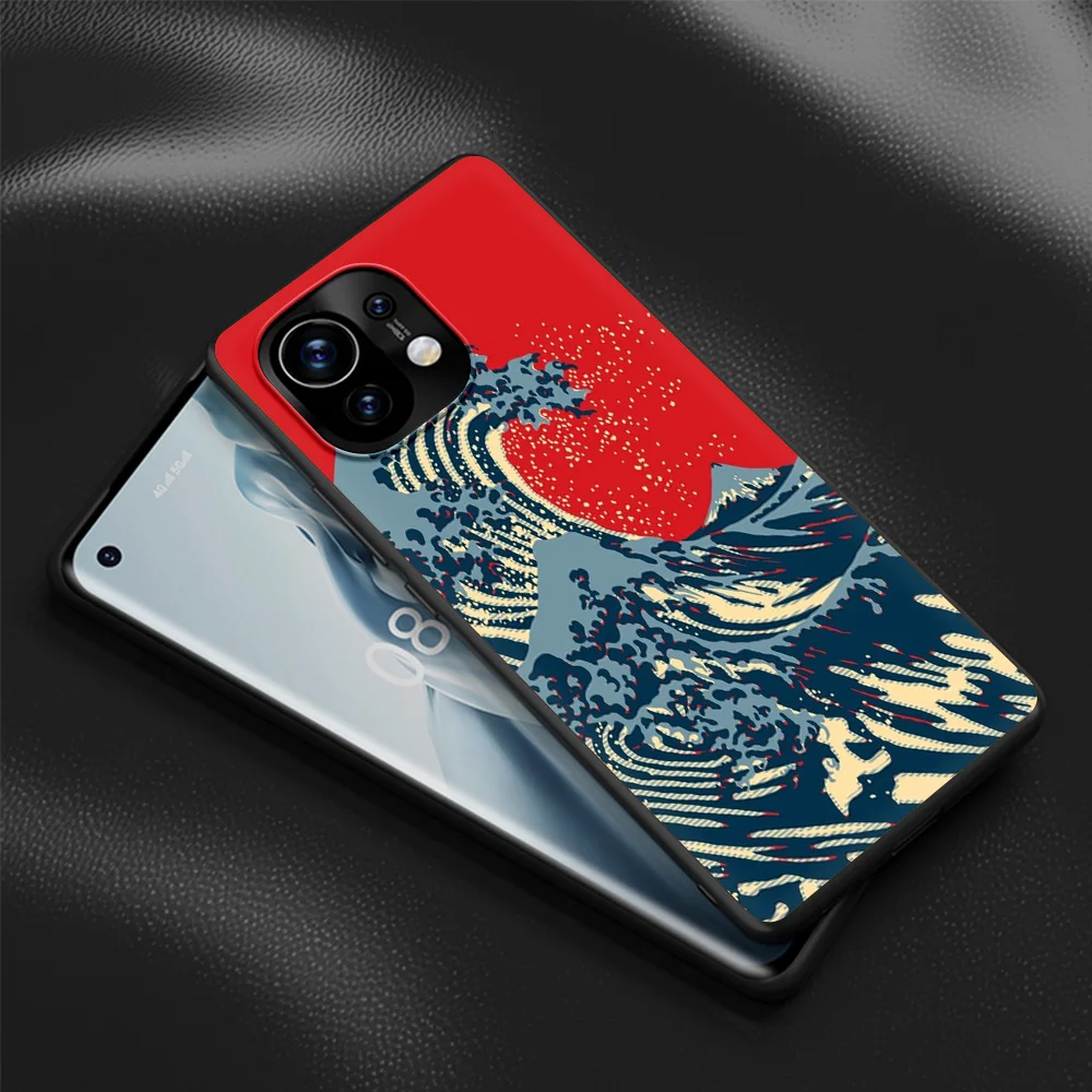 japanese style art japan fundas shockproof case for xiaomi poco x3 nfc m3 pro cover for redmi 9t 11 note 10 10t lite 5g shell free global shipping