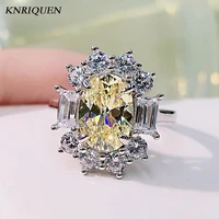 2021 trend 925 sterling silver 79mm topaz high carbon diamond wedding engagement rings for women charms party fine jewelry gift