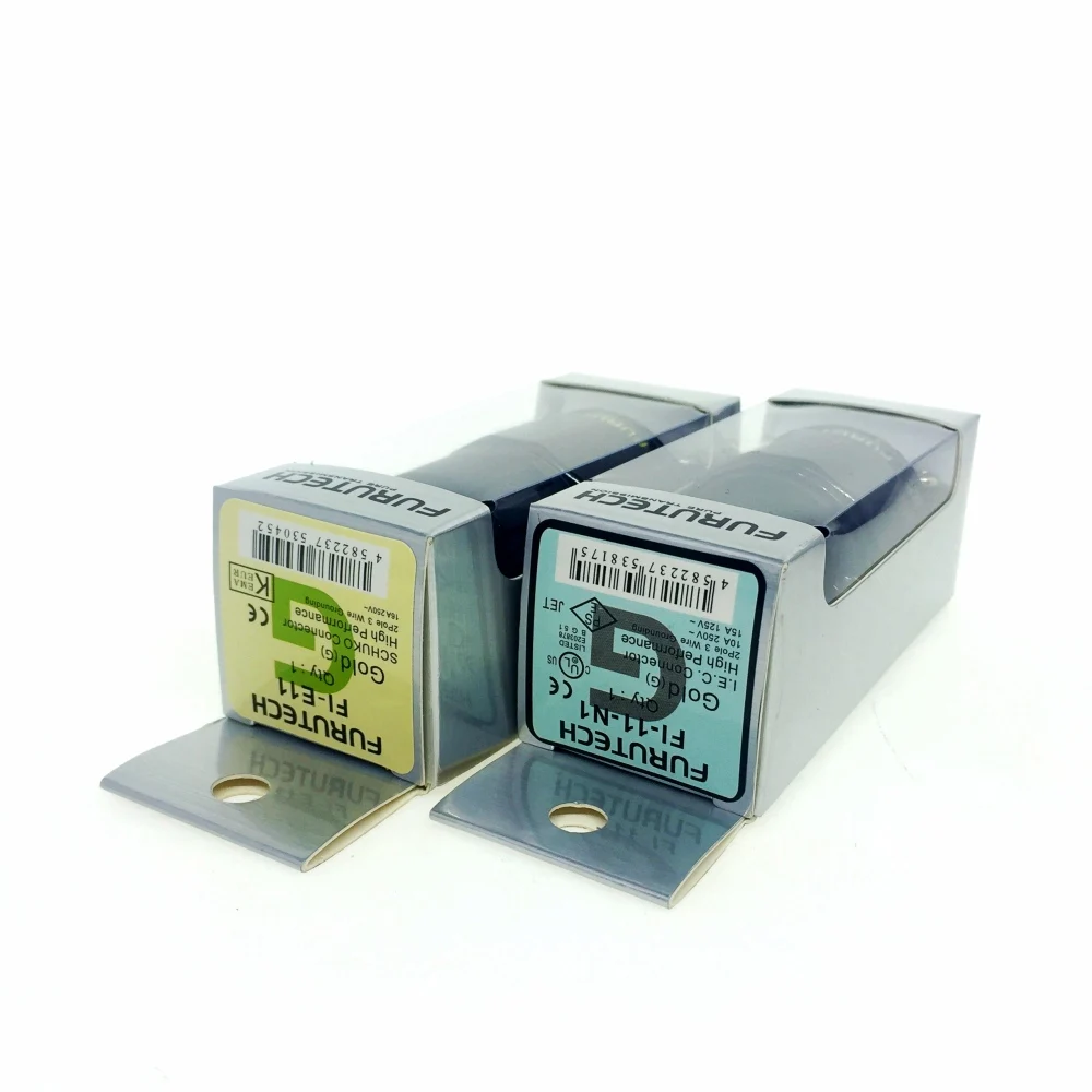Furutech Fi-e11 (g) /Fi-11-n1 (R) power plug rhodium end Schuko konektor IEC 15A/ 125V 16A/ 250V matiur | Электроника