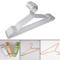 aluminum alloy cloth hanger anti slip grooves design dry wet dual purpose waterproof household space saving for sweater g10
