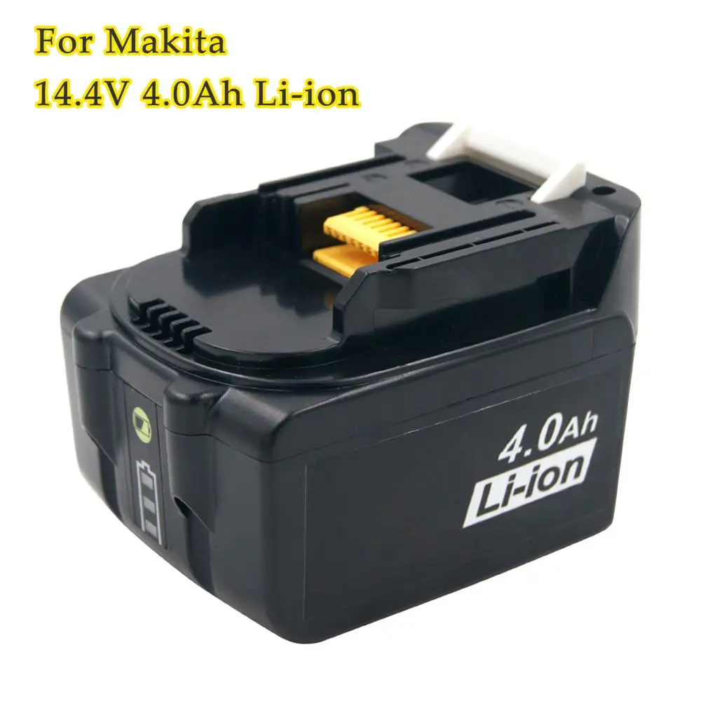 Светодиодный индикатор BL1440 14,4 V 4.0Ah литий-ионная аккумуляторная батарея для Makita BL1430 194066-1 194065-3 беспроводные электроинструменты