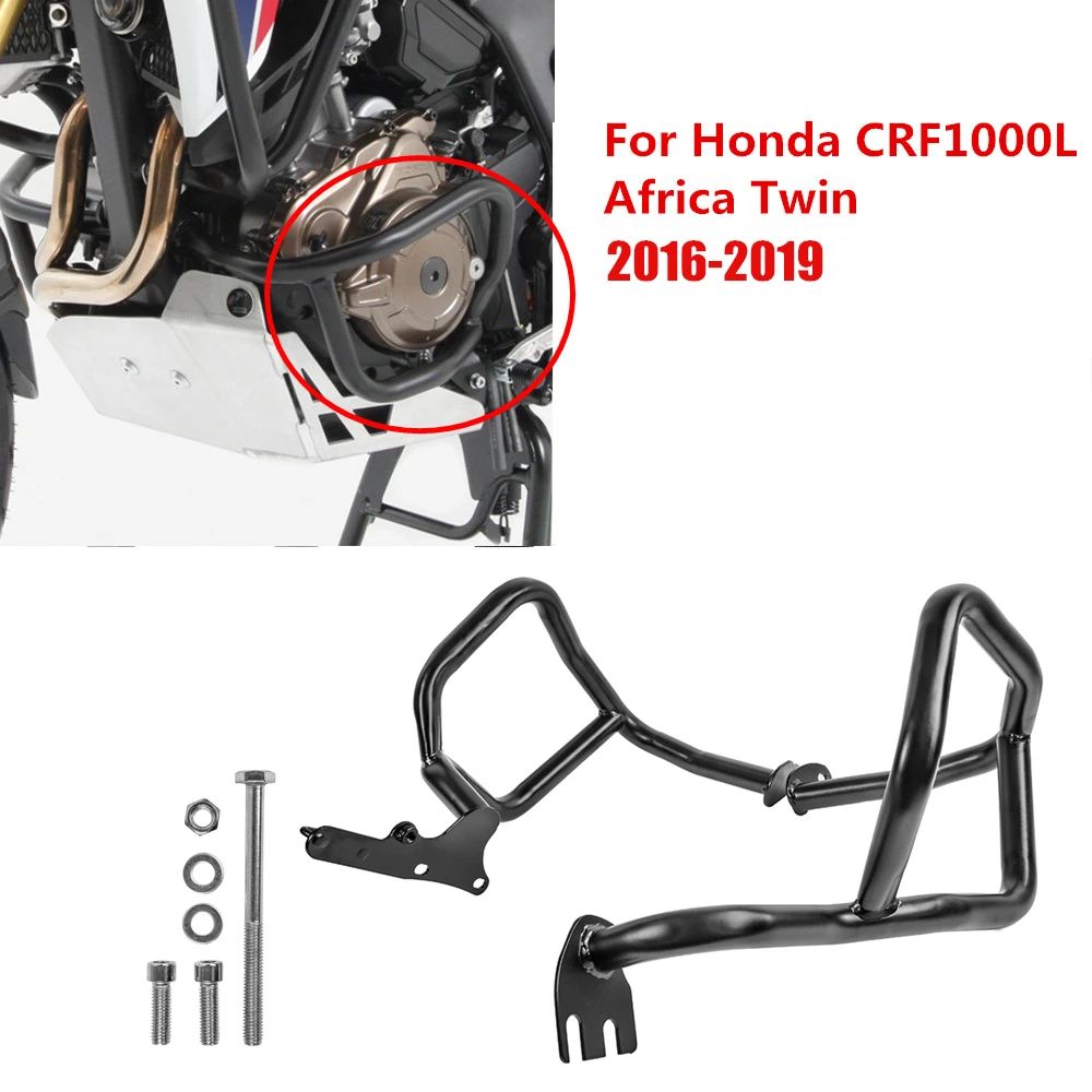 CRF1000L стальная Нижняя защита двигателя бампер Краш бар Рамка протектор для Honda CRF 1000L Африка двойной ABS черный
