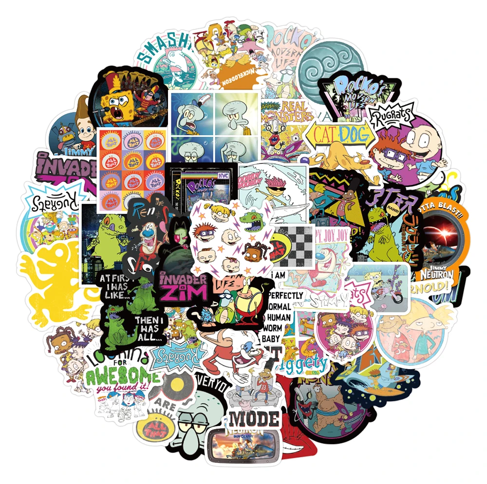 

Классические Мультяшные аниме смешанные Стикеры для ноутбука, мотоцикла, скейтборда, компьютера