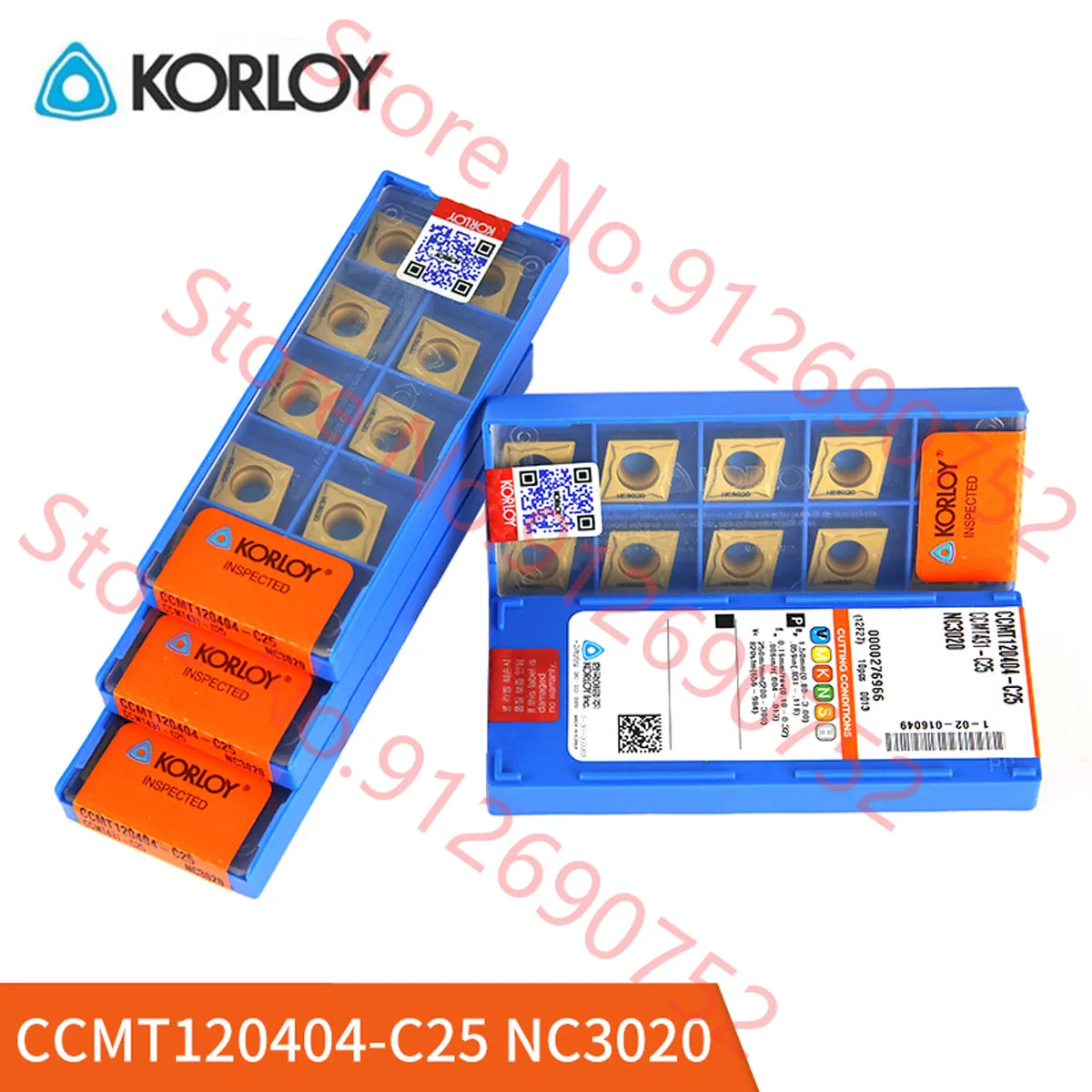 

CCMT120404-C25/CCMT120408-C25 NC3020 NC3030 NC3120 PC9030 NC6110 NC6210 KORLOY CARBIDE INSERT