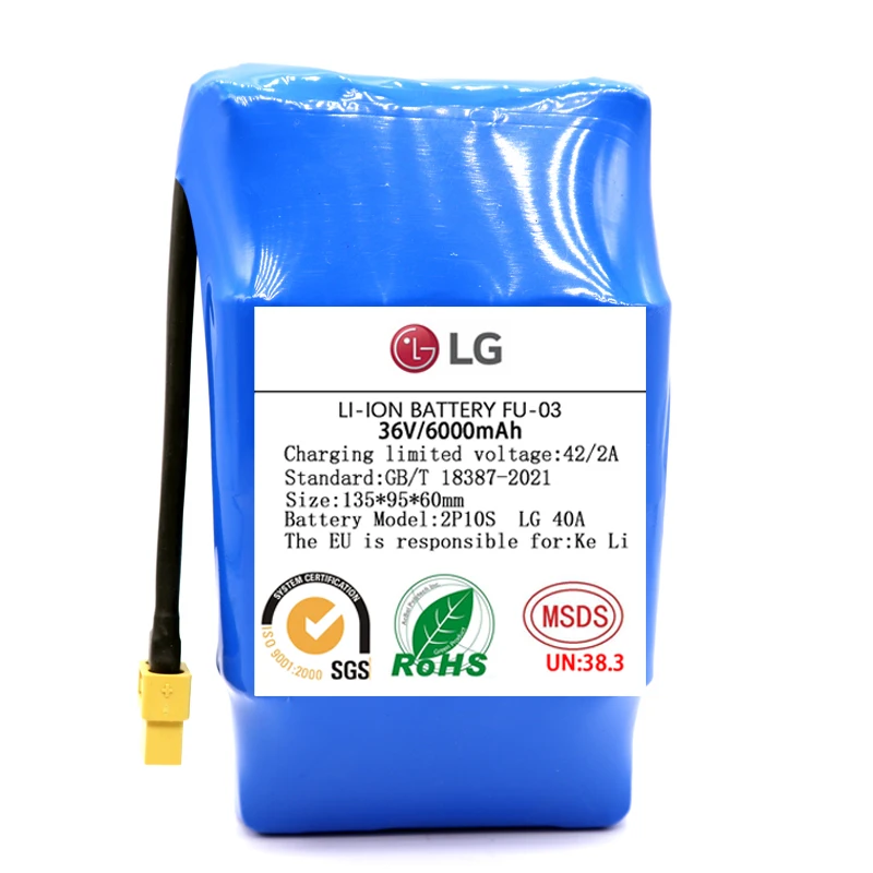 Оригинальные аккумуляторы 36 В 6000 мАч Ач перезаряжаемая литий-ионная батарея для