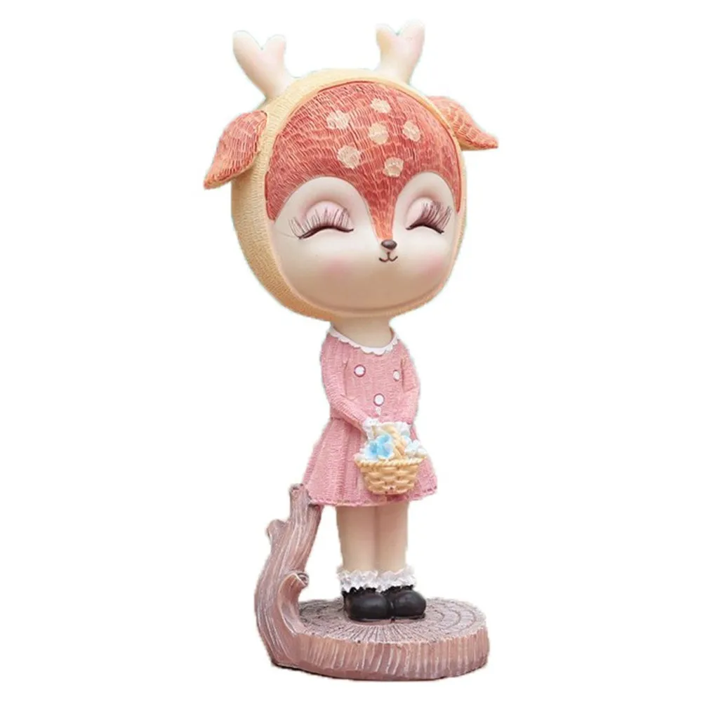 Коробка для денег с мультяшным оленем копилка настольное украшение животными