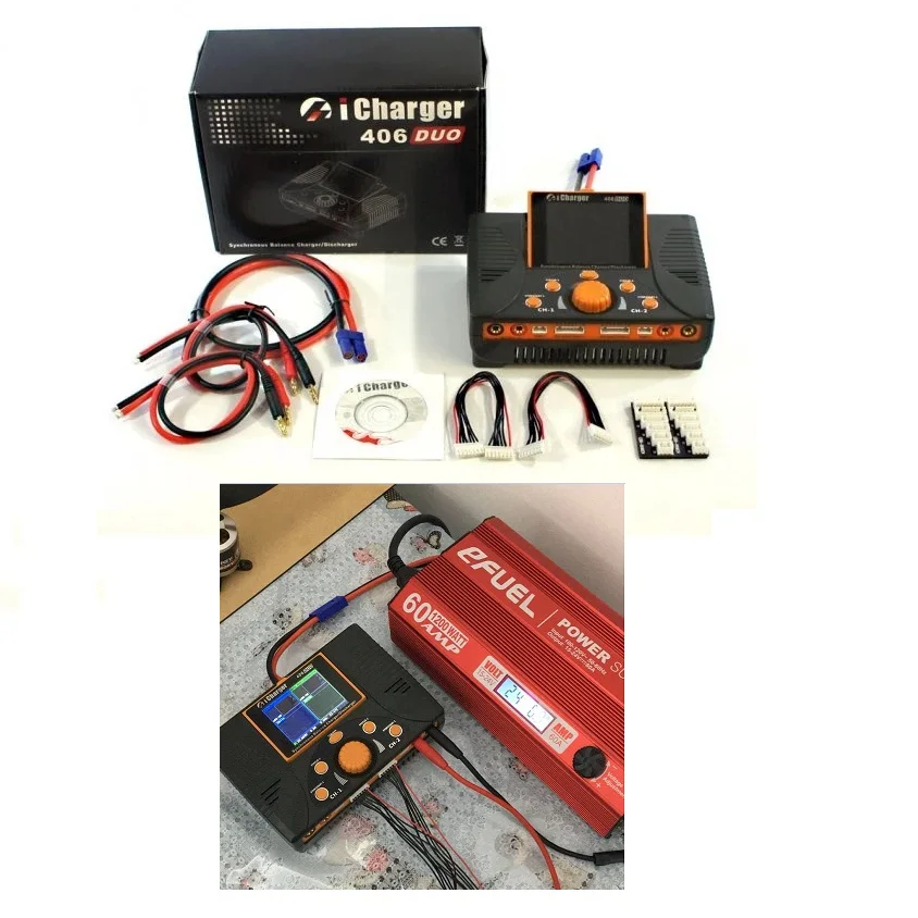 

iCharger 406 DUO 1400W Dual CH Port 6s Lipo Battery Balance Charger Discharger