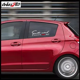 Гоночные решетки в полоску для автомобильной двери боковой юбки наклейки для Toyota Vitz Yaris 2007- спортивный стиль на Автомобильный кузов виниловый наклейки