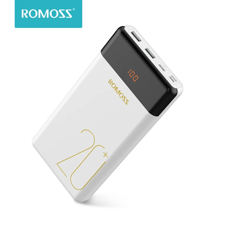 20000 мАч ROMOSS LT20 Pro power Bank портативный внешний аккумулятор с QC Двусторонняя Быстрая зарядка портативное зарядное устройство для телефонов планшетов