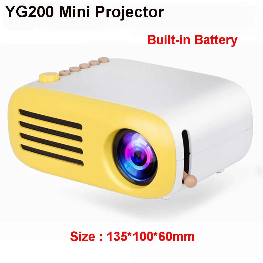 YG300 YG320 Upgrade YG200 Мини светодиодный карманный проектор домашний мультимедийный проектор детский подарок USB HDMI видео портативный проектор дополнительная батарея