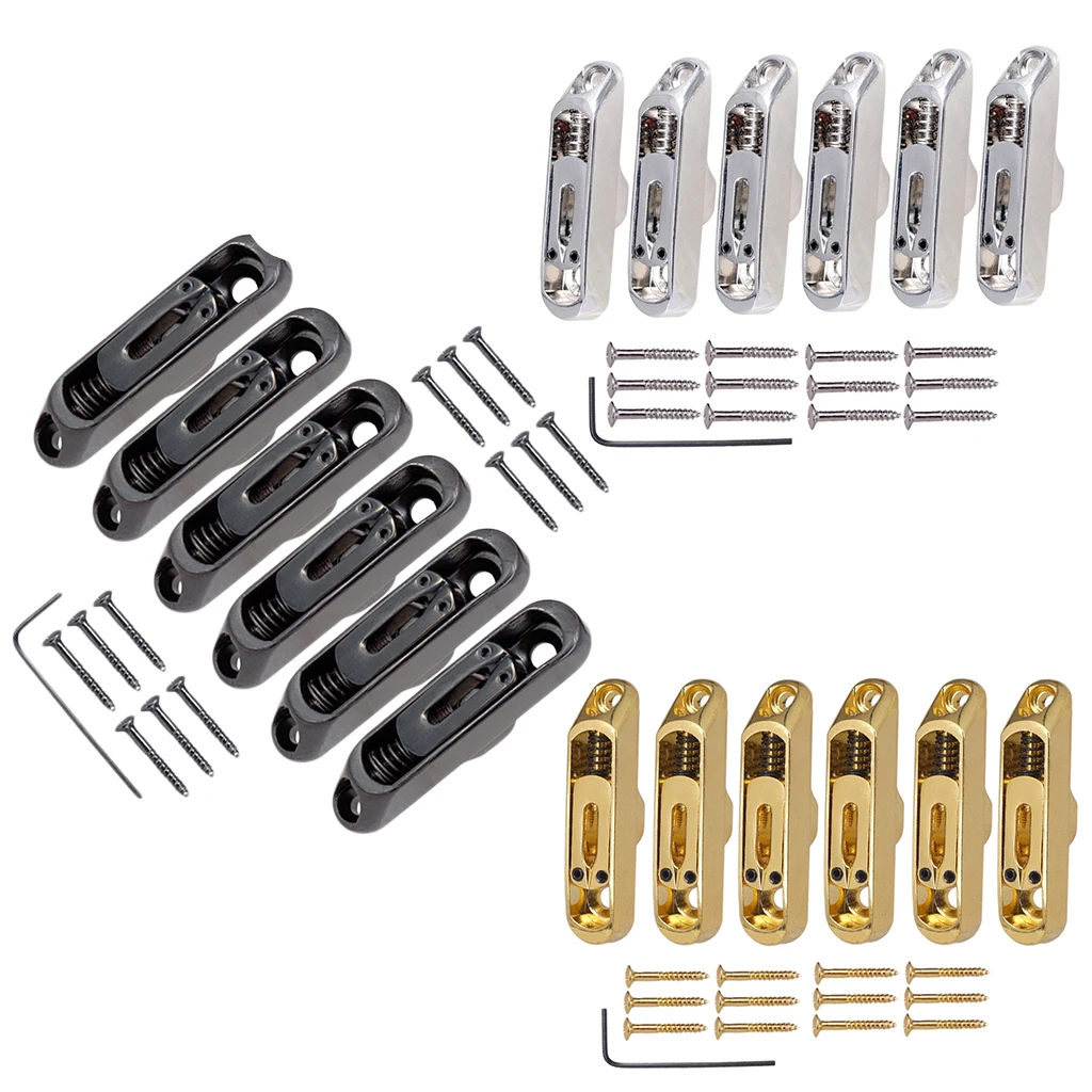 

Pack of 19 Fine Individual Electric Guitar Saddles Tailpiece