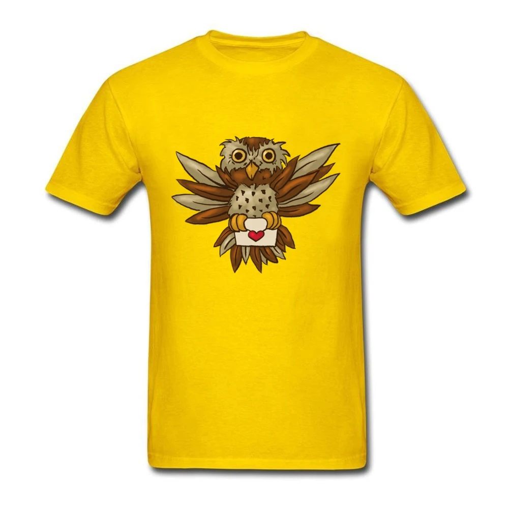 Oversized Tshirt Men Luxury Brand Owl Love Letter Cool T Shirts Men's Round Neck Short Sleeve Printing | Мужская одежда