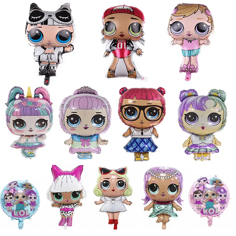 

New Anime LOL Suprise 18inch Figure Balloon Toys Party Room Dcorations Foil Balloons Toy Kids Girl's lols Toys Birthday Gift